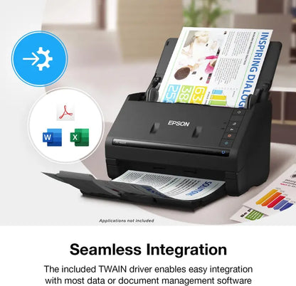 Wireless Color Duplex Document Scanner  ADF-Equipped Desktop Scanner for PC/Mac, Mobile Scanning Support