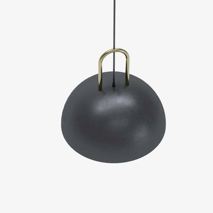 Luminaire suspension m tal noir et or Marivaux