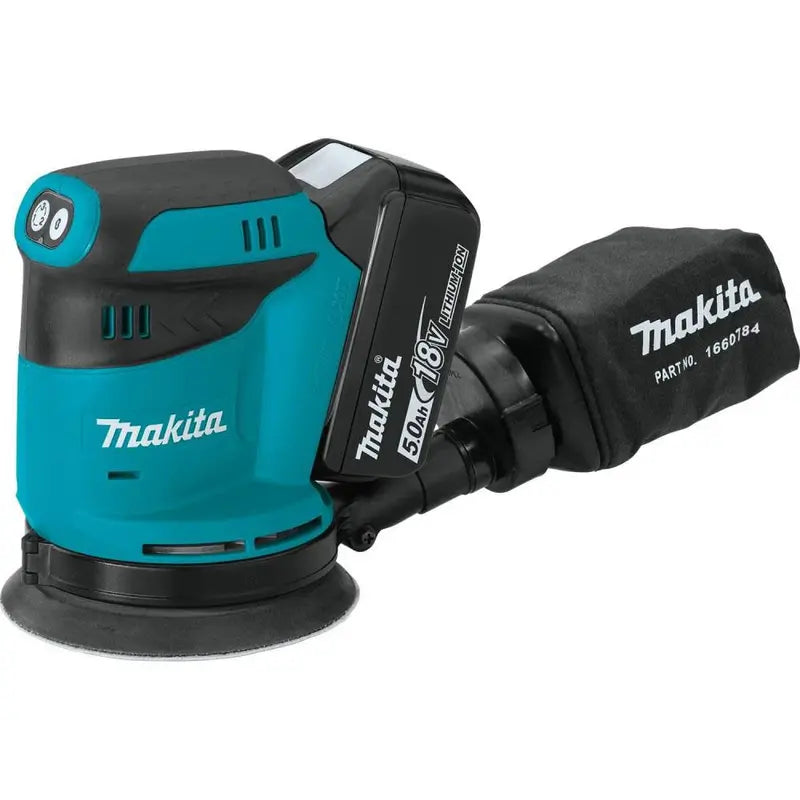 Makita 18 Volt LXT Lithium-Ion Cordless 5 in. Random Orbit Sander Kit 5.0 Ah XOB01T from Makita