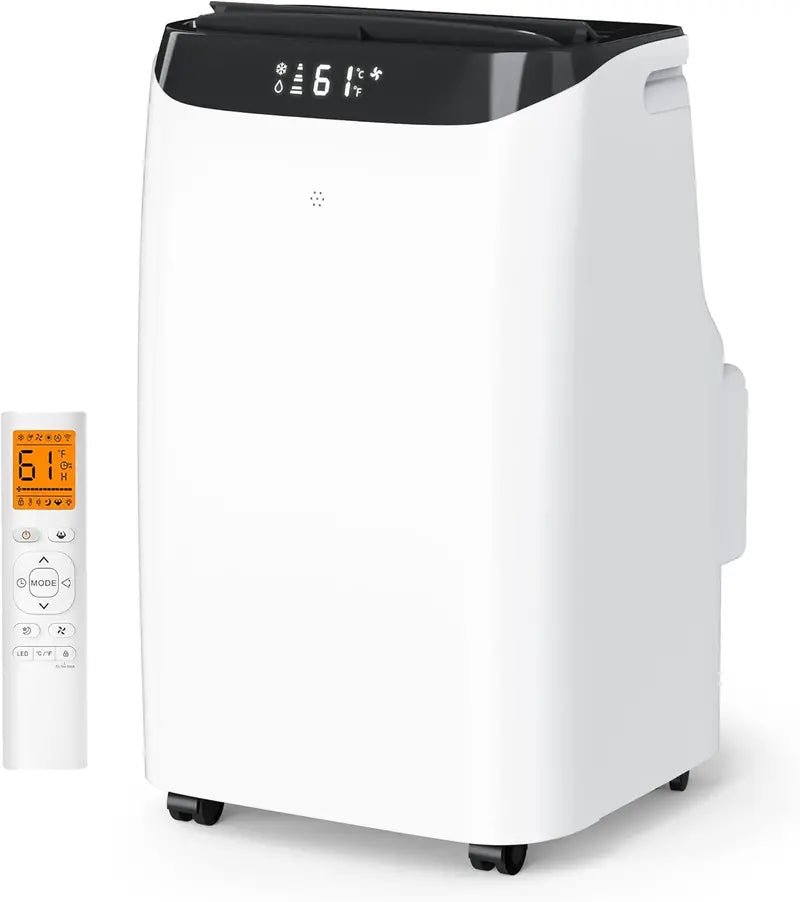 16,000 BTU Inverter Portable AC: Dual-Hose Design, Quiet Sleep Mode (45dB), Dehumidifier & Fan Functions for Spaces up to 800 Sq. Ft.
