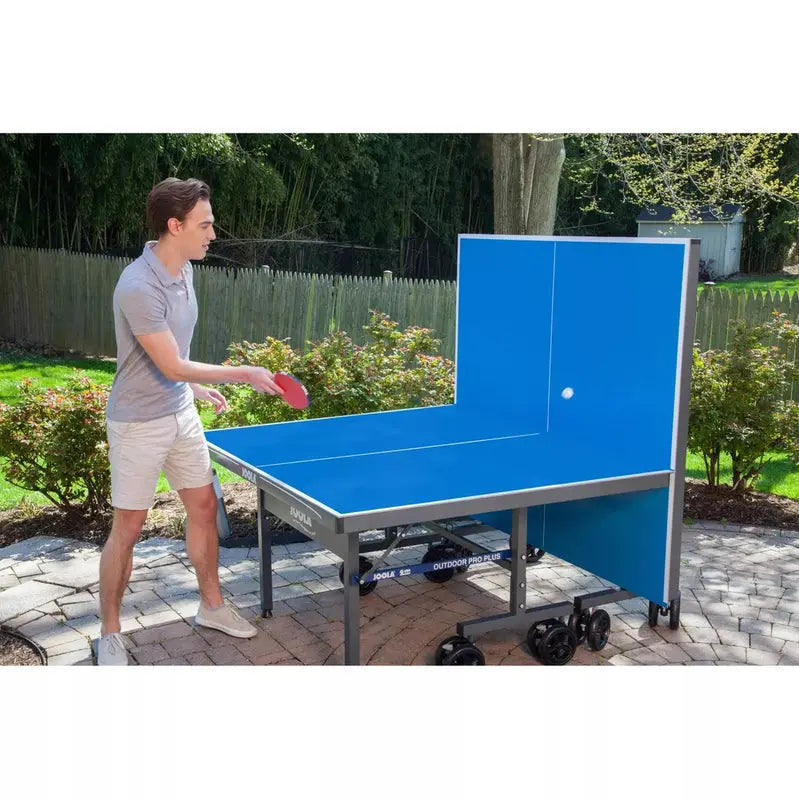JOOLA Nova Pro Plus All-Weather Ping Pong Table  9 ft × 5 ft, Corrosion-Proof Surface, Compact Folding Design