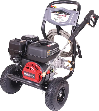 Clean Machine 3400 PSI Gas Pressure Washer  2.5 GPM CRX Engine, 25-ft Hose, Quick-Connect Nozzles & Spray Gun