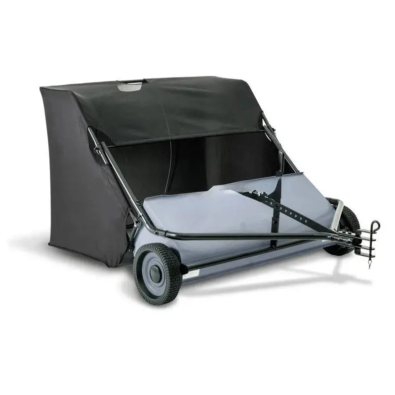50-Inch Lawn Sweeper  High-Capacity 26-Cubic-Foot Debris Collection System