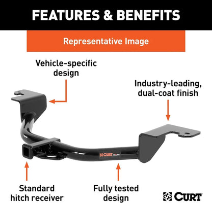 Class III Trailer Hitch Kit  Includes Adjustable Ball Mount Assembly