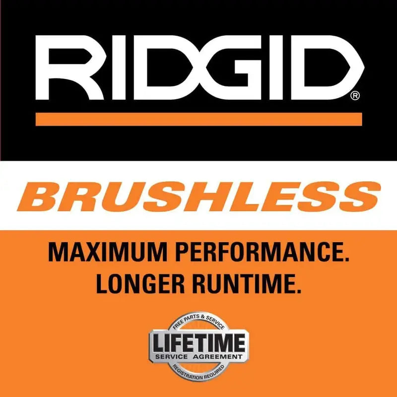 RIDGID R86047B-AC93044SBN 18V Brushless Angle Grinder Kit with Batteries, Charger, and Carry Bag