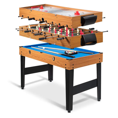 48-Inch Multi-Game Table  3-in-1 Combo Set Featuring Full-Size Foosball, Ping Pong, and Pool