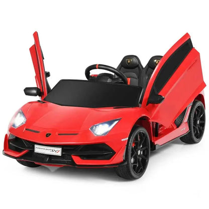 Licensed Lamborghini SVJ Kids Ride-On  12V Battery-Powered Electric Sports Car Toy with Trunk Storage & Parental Remote Control