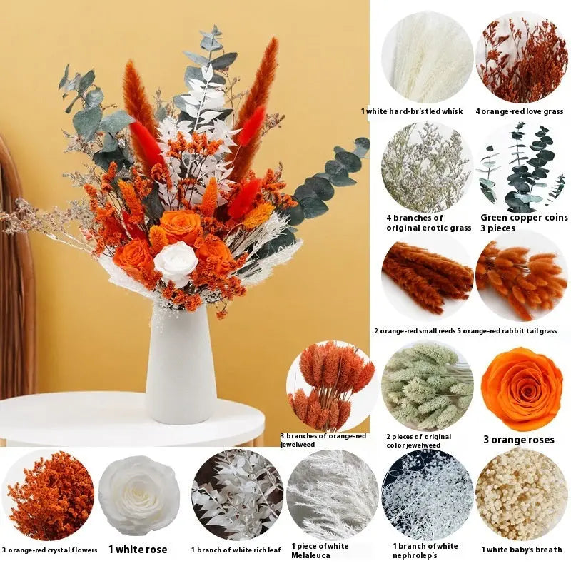 Curated Dried Flower Bouquet  Rustic Botanical Arrangement for Home & Wedding Spaces
