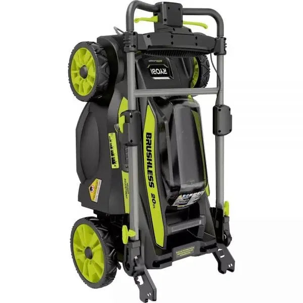 Ryobi 40V Brushless Cordless Mower & Multi-Tool Kit  20-Inch Self-Propelled Mower, Trimmer, Blower, 2 Batteries & Chargers