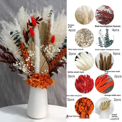 Curated Dried Flower Bouquet  Rustic Botanical Arrangement for Home & Wedding Spaces