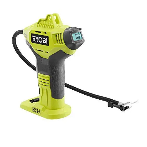 RYOBI ONE+ 18V Cordless Digital Tire Inflator with Precision Gauge and Included Lithium-Ion Battery
