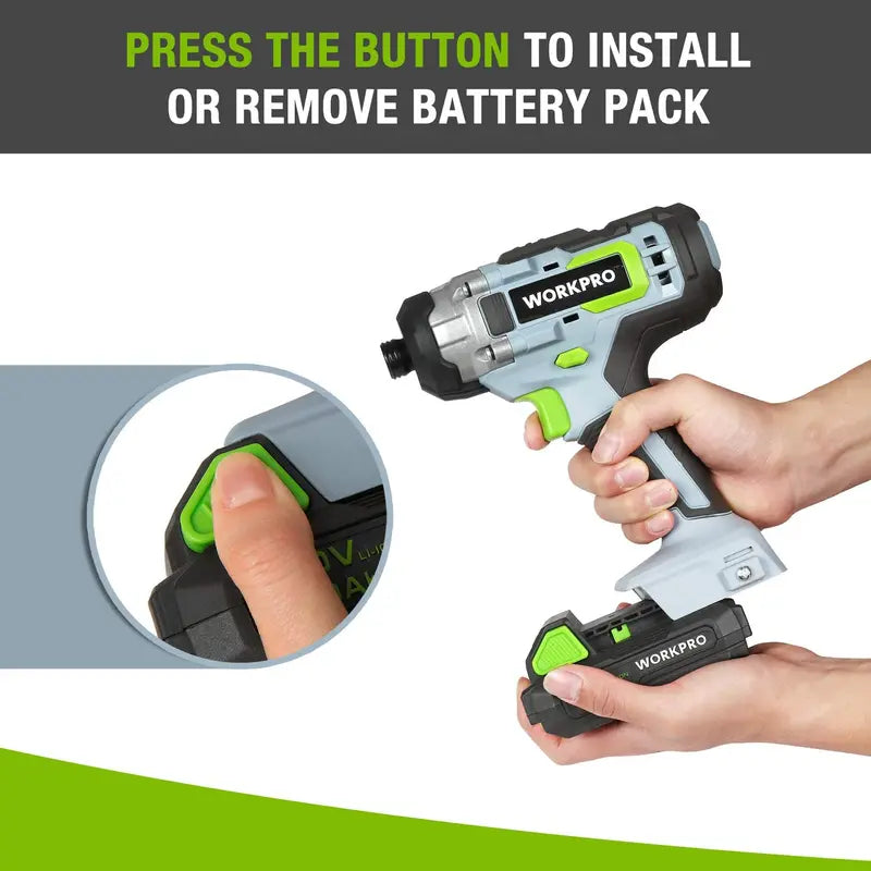 WORKPRO 20V 2.0Ah High-Capacity Li-ion Battery