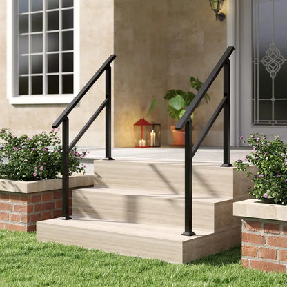 Compact Outdoor Metal Handrail for 03 Steps