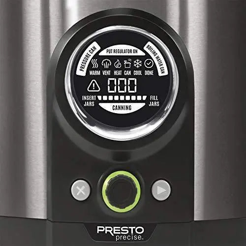 Presto 02144 Digital Pressure Canner  12-Quart Black Stainless Steel