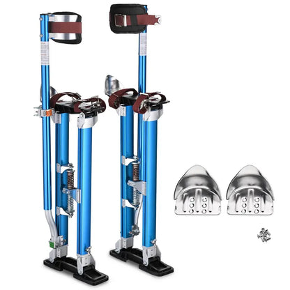 Yescom Drywall Stilts w/ 1 Pair Stilt Pad Replacement 24″-40″ Aluminum Tool Painting
