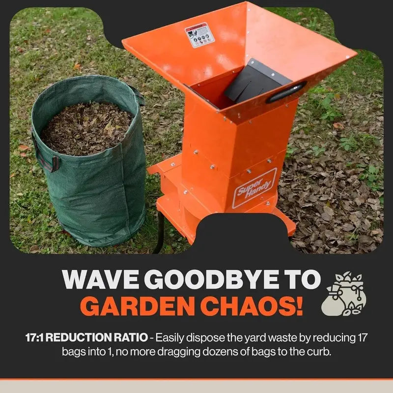 SuperHandy GUO056 Heavy-Duty Electric Shredder & Garden Mulcher