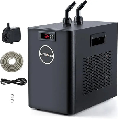 42-Gallon Aquarium Chiller  1/10 HP Quiet Refrigeration System for Coral Tanks, Jellyfish Habitats & Hydroponics
