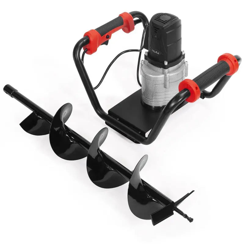 XtremepowerUS 1500W Electric Post Hole Digger  6-Inch Auger Bit, Anti-Vibration Grip & Safety Lock for Fencing & Landscaping