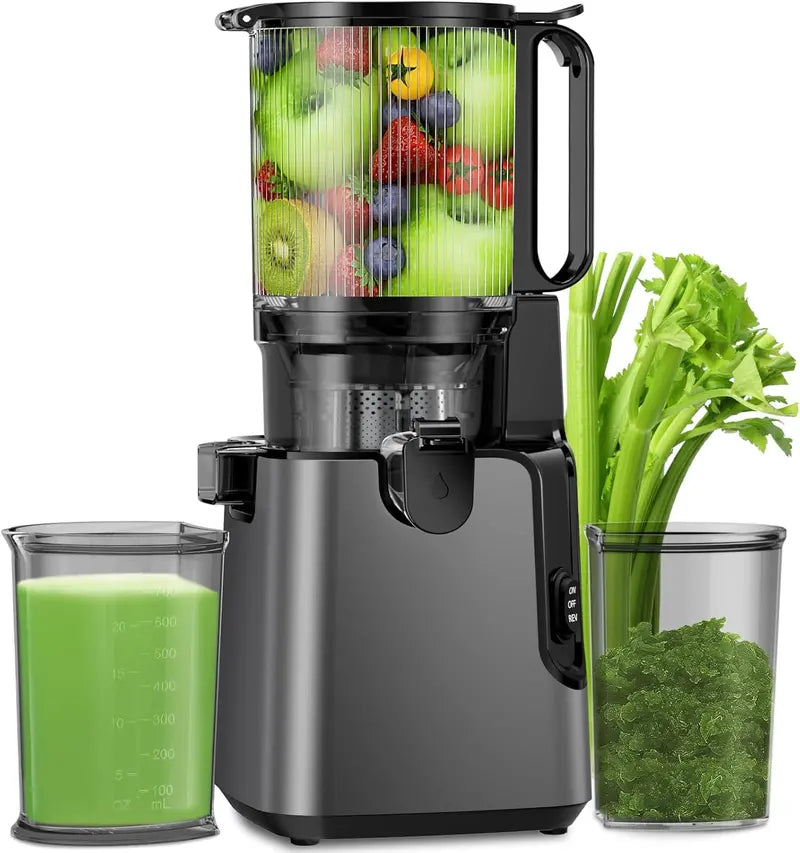 High-Capacity Slow Juicer — 5.8-Inch Feed Opening, Cold Press Masticating Technology for Nutrient-Rich Juice