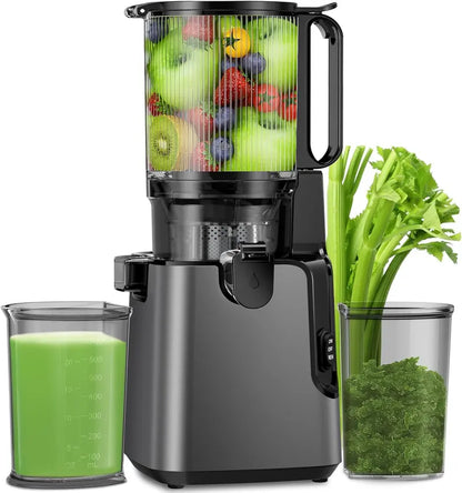 High-Capacity Slow Juicer — 5.8-Inch Feed Opening, Cold Press Masticating Technology for Nutrient-Rich Juice