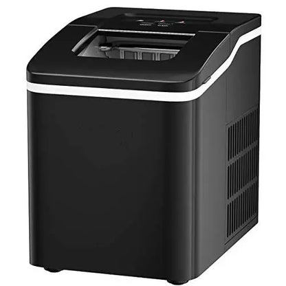 Compact Countertop Ice Maker  Bullet-Shaped Cubes Ready in Under 8 Minutes
