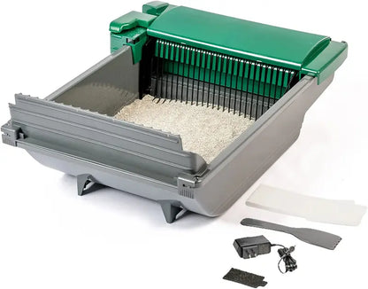 Pet Zone SmartScoop Self-Cleaning Cat Litter Box  No Refills Required