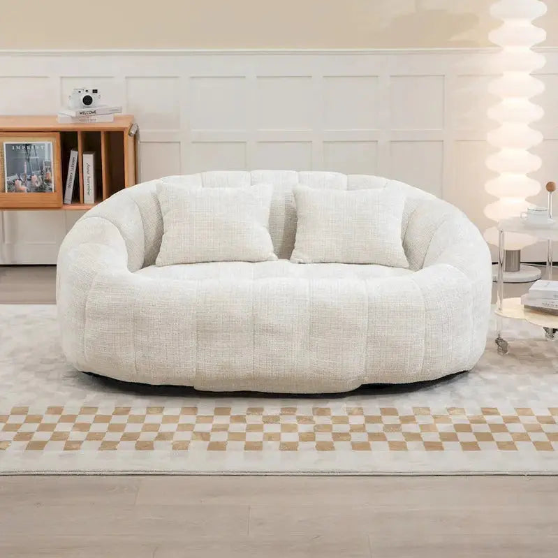 Adult Multi-Color Bean Bag Chair  Large Lazy Sofa for Relaxation and Casual Seating