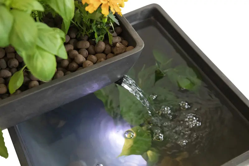 AquaSprouts Fountain: Hydroponic, Aquaponic, Water Garden (8 Gallons)