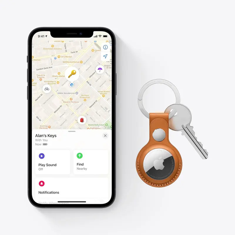 Apple AirTag: Precision Finder, Replaceable Battery, Water-Resistant, Find My Network-Compatible