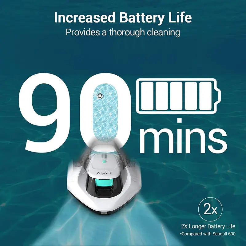 Dual-Motor Cordless Robotic Pool Vacuum Cleaner