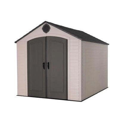 Lifetime Outdoor Storage Shed  8 ft. x 10 ft. Weather-Resistant Resin Build