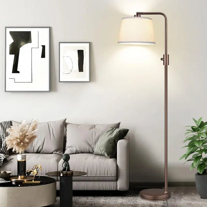 Adjustable Dimmable Floor Lamp with Vintage Edison Bulb