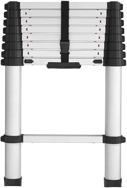 SmartClose Telescoping Aluminum Ladder  300-Lb Capacity, 12.5-Foot Reach with Soft-Close Locks