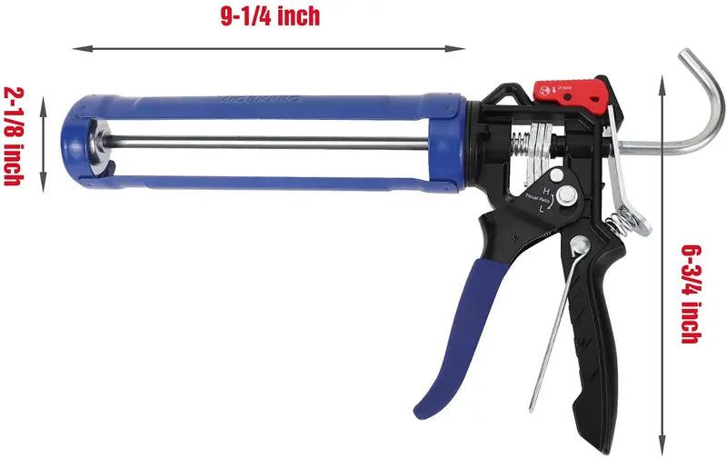 WORKPRO Adjustable Thrust Caulking Gun for Standard Cartridge Tubes