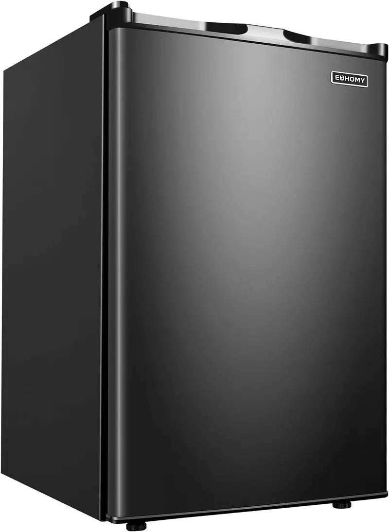 Compact 3.0 Cu. Ft. Upright Mini Freezer — Stainless Steel Reversible Door, Ideal for Dorms, Apartments, or Offices
