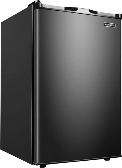 Compact 3.0 Cu. Ft. Upright Mini Freezer — Stainless Steel Reversible Door, Ideal for Dorms, Apartments, or Offices