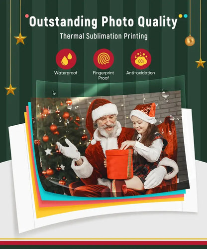 Liene 4×6 Portable Photo Printer  Wi-Fi Enabled Thermal-Dye Sublimation Printer for iOS & Android