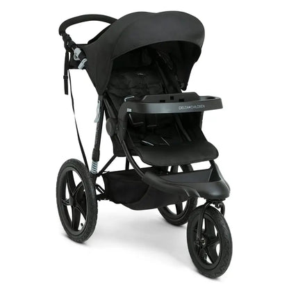 Delta Children Apollo Jogging Stroller  Shock-Absorbing Frame, Spacious Canopy, Recline Function