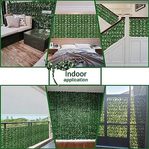 Artificial Ivy Privacy Fence 40×120 in UV-Resistant Faux Greenery for Patio, Garden, & Outdoor Decor
