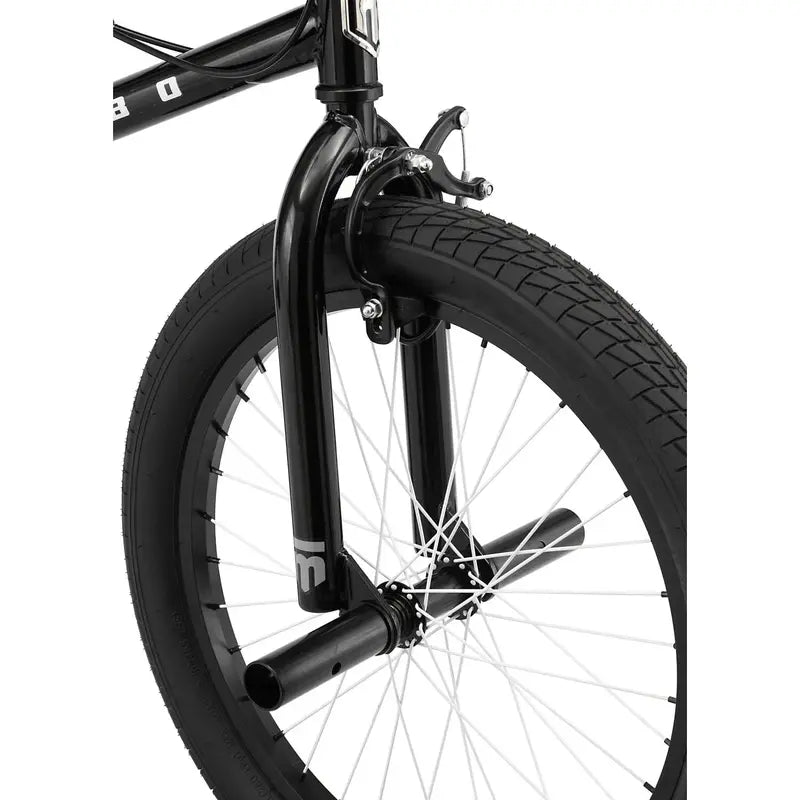 Mongoose Grid 180 BMX Freestyle Bike  20-Inch Wheels, Single-Speed, Matte Black Finish