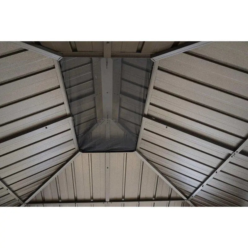 Dahlin Hardtop Aluminum Patio Gazebo — 12 ft W × 10 ft D Weather-Resistant Outdoor Shelter