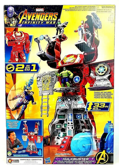 Hasbro Marvel Avengers Hulkbuster Ultimate Action Figure Playset  Includes Tower Base & Roto-Blade Launcher