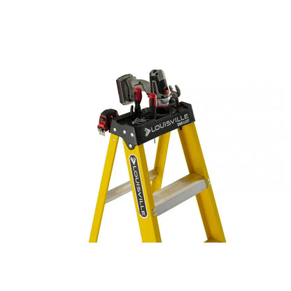 Louisville Ladder 8′ Fiberglass Step Ladder, 12′ Reach, 250 lbs Load Capacity, W-3118-08