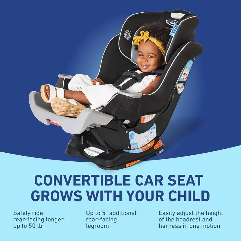 Extend2Fit Convertible Infant Car Seat  Rear- & Forward-Facing with Adjustable Legroom Panel