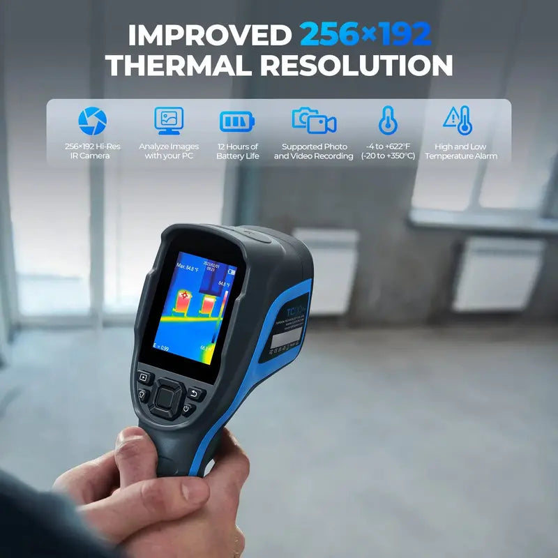 TOPDON TC100 Thermal Imaging Camera  256×192 IR Resolution, Handheld Diagnostic Tool