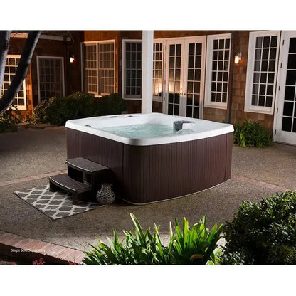 Lifesmart Plug-and-Play Hot Tub  110V Rectangular 5-Person Spa with 23 Jets & Ozonator (Espresso Finish)
