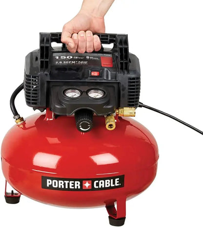 6-Gallon Oil-Free Pancake Air Compressor  Lightweight Portable Unit for DIY & Home Workshops
