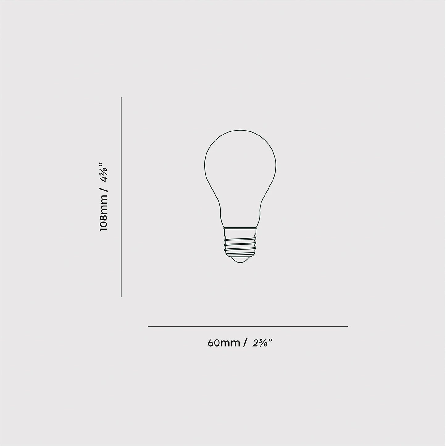Globe E27 Dim-to-Warm Matte White LED Bulb