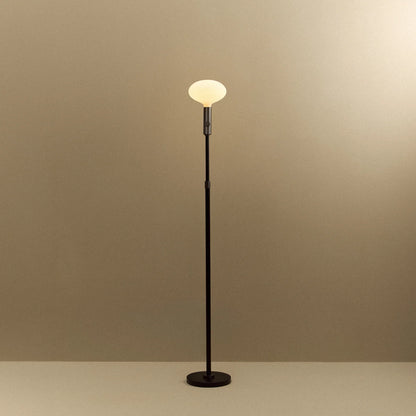 Poise Adjustable Floor Lamp in Graphite + Oval II