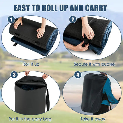 Waterproof Memory Foam Camping Mat  Roll-Up Floor Mattress with Carry Bag for Travel or Outdoors